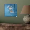 Lelies - Blauw - Glazen plexiglas 5mm klein -sfeer3