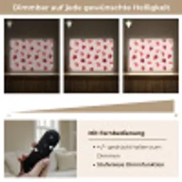 Strepen - Aardbei - Roze Light Box met batterij (Wandlamp) middel 907 -USP_dimbaarDE