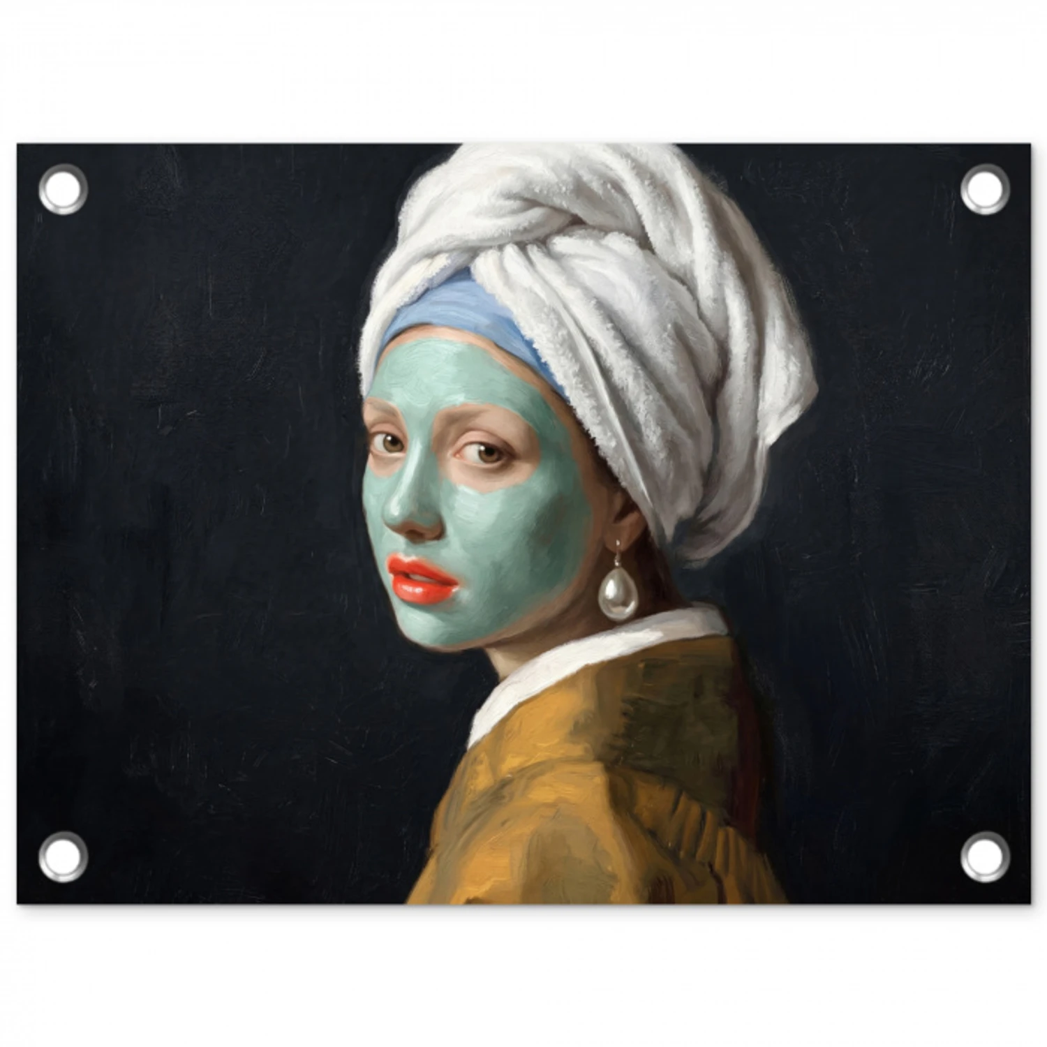 Iconisch - Modern - Kleurrijk tuinposter los doek klein -3d
