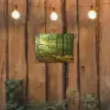 Zon - Bos - Bomen - Natuur - Herfst tuinposter los doek klein -sfeer1