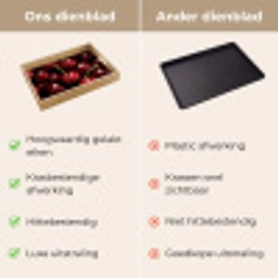 Rood - Fruit - Kersen Dienblad Rechthoek middel -USP_VergelijkingNL