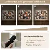 Hond - Patronen - Dieren - Bruin - Meisje - Jongen Light Box met batterij (Wandlamp kind) middel -USP_dimbaarNL