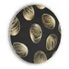 Eieren - Goud - Patroon Akoestische PET Vilt - Rond klein -3d