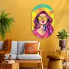 Zonnebril - Vrouw - Zonnig - Geel Wandcirkel Ovaal Glas middel -sfeer4