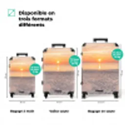 Zonsondergang - Strand - Zand NBS - Handbagage koffer - Volwassenen Unisex middel zzzzzzVergelijking_3FR