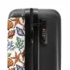Koraal met zeesterren print NBS - Handbagage koffer - Volwassenen Unisex middel -slot