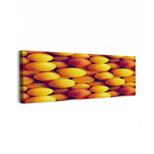 Vrucht - Waterdruppels - Oranje canvas 2cm klein 828 -z3d