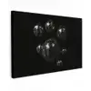 Discoballen - Minimalistisch - Zwart canvas 2cm klein -z3d