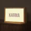 Karma - Luipaardprint - Geel Light Box met kabel (Tafellamp) klein -z3d_website