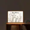 Giraffe - Bladeren - Bruin - Jungle - Kind Light Box met batterij (Wandlamp kind) middel -sfeer1_kind