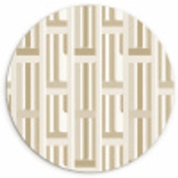 Modern - Geometrisch - Beige Wandcirkel kunststof plaat 5mm dik klein 188 -3d