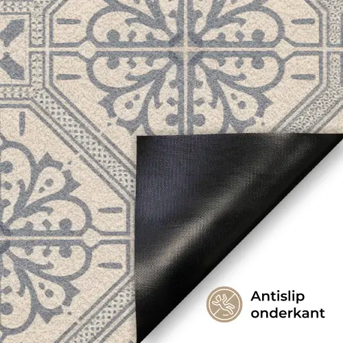 Welkom - Klassiek - Grijs Deurmat klein -antislip_NL