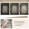 Amandelbloesem - Kunst - Van Gogh - Groen Light Box met kabel (Tafellamp) klein -USP_dimbaarNL