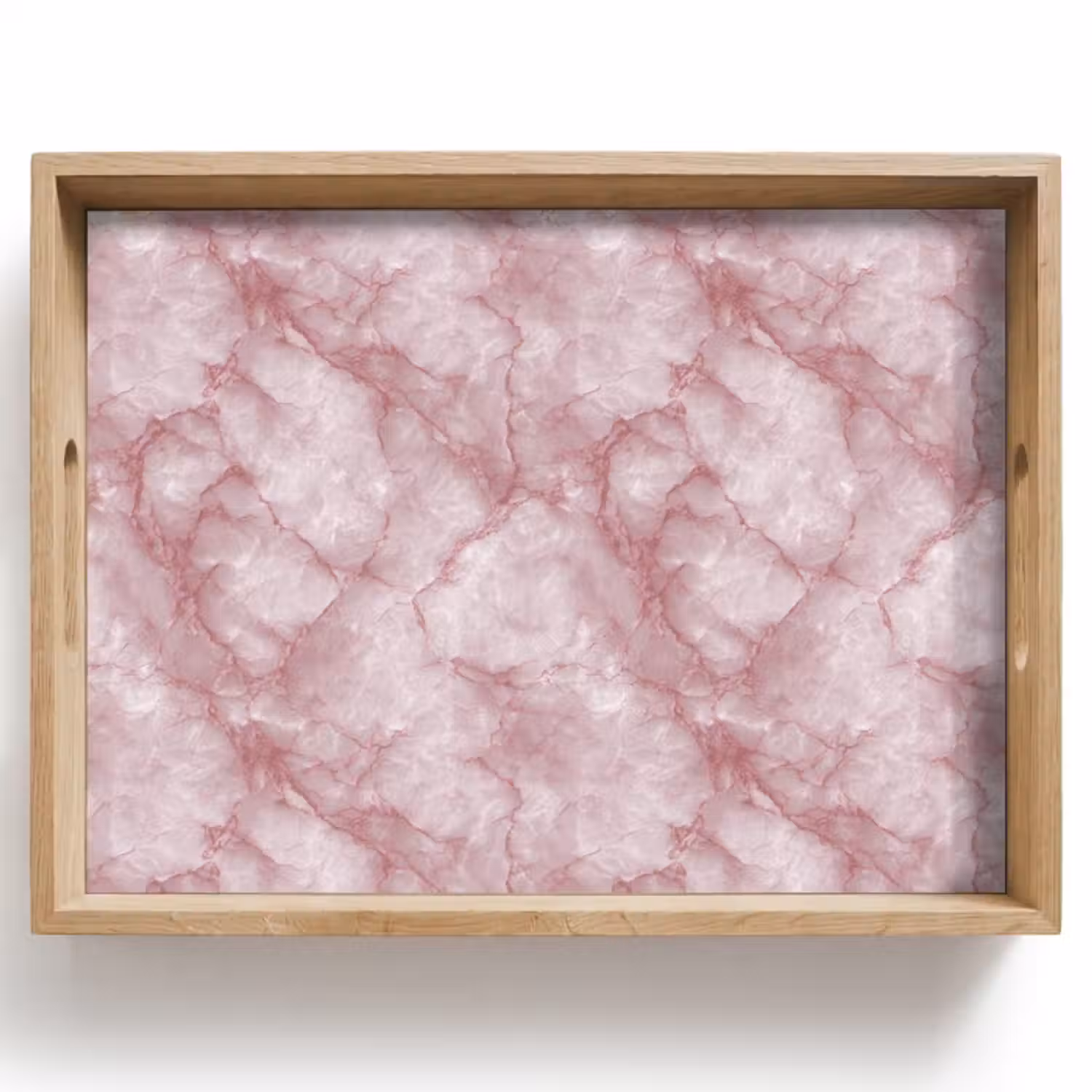 Tablett - Rosa - Quarzmarmor - Adern