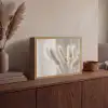 Pampasgras - Pluim - Wit Light Box met batterij (Wandlamp) middel -sfeer2