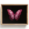 Vlinder - Fuchsia - Grafisch Dienblad Rechthoek middel -z3d_shopping