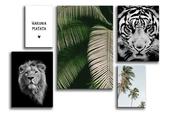 Zwart-wit foto op canvas