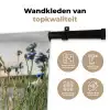 Bloemen - Zomer - Korenbloem - Blauw - Zon - Wolken Wandkleed katoen klein -sfeer2