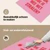 Roze - Zon - Quote Inductie beschemer met haakjes middel -ky-schoon-nl