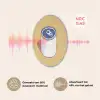 Blikje - Minimalistisch - Blauw - Illustratie Akoestische PET Vilt - Rond klein -USP_NL