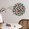 Neon - Panter - Roze - Groen Wandcirkel plexiglas klein 852 -sfeer4