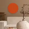 Sienna - Aarde - Kleuren - Effen Wandcirkel kunststof plaat 5mm dik klein 188 -sfeer1