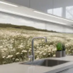 Illustratie - Landschap - Wit keuken achterwand 2 middel -3d_schuin