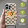 Sushi - Bord - Geblokt - Groen Hoesje iPhone 16 Pro Max met koord klein -sfeer2_NL