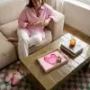 Quote - Moeder - Roze Dienblad Rechthoek middel -sfeer3