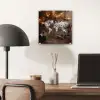 Wereldkaart - Poedersuiker - Hout plexiglas 5mm klein -sfeer6