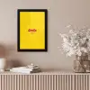Smile - Geel - Roze fotolijst zwart zonder passe partout klein -sfeer5