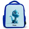 Blije Bronto Kinderrugzak - Blauw middel -3d