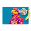 Bloemenkrans - Hagedis - Kimono - Paars Placemat vinyl groot -zzzproduct_Kitchenyeah-website