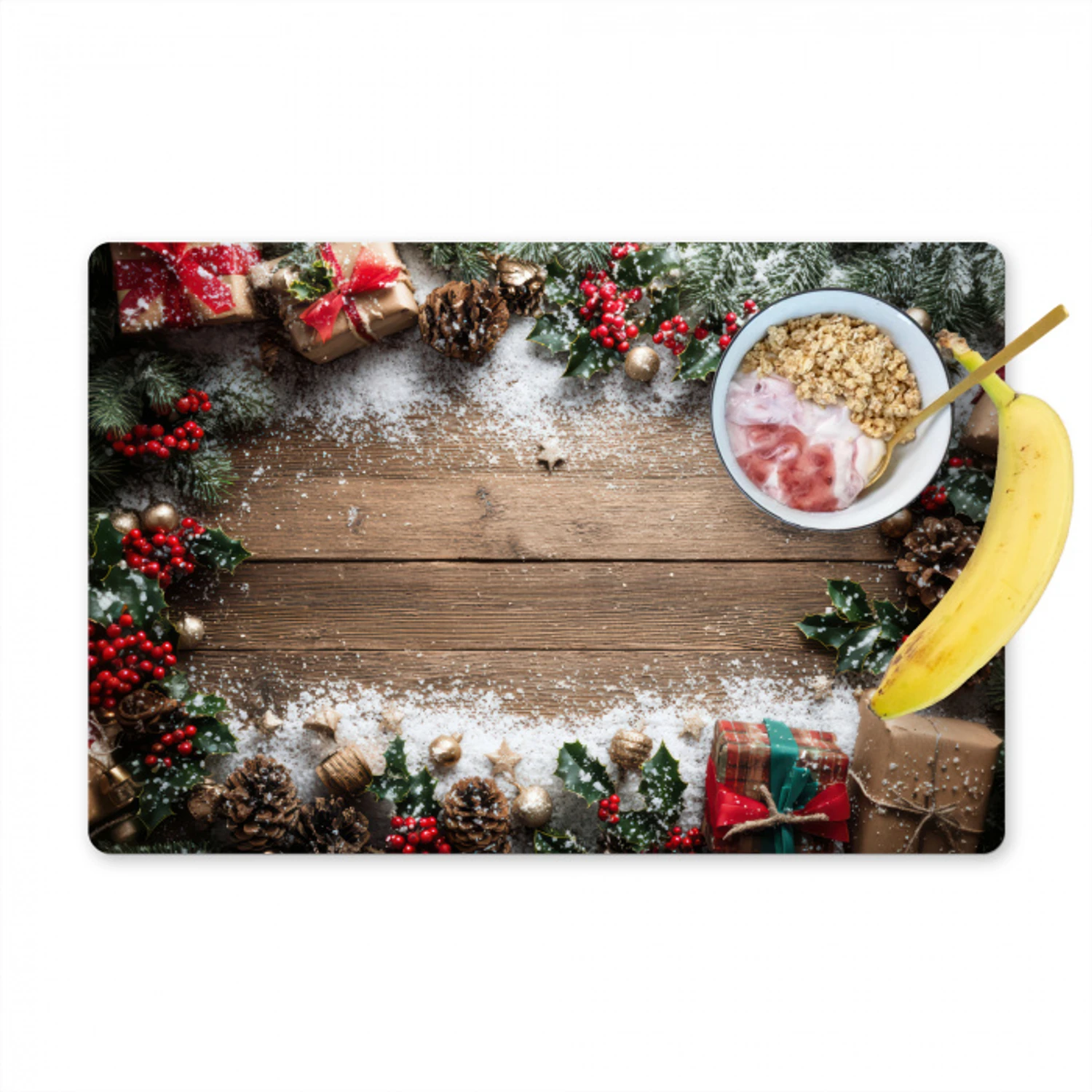 Kerstdecoratie - Geschenken - Hout - Veelkleurig Placemat vinyl groot -zzzproduct_Kitchenyeah-website