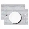 Bakstenen - Geverfd - Wit - Minimalistisch Placemat vinyl groot 368 -zzsfeer2_Kitchenyeah-website