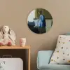 Brieflezende vrouw in het blauw - Schilderij van Johannes Vermeer Wandcirkel kunststof plaat 5mm dik klein -tsfeer1_kind