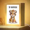 Tijger - Wees gelukkig - Quote - Dier Light Box met kabel klein -zzzz_3d_website