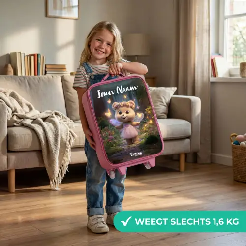 Beer - Vlinders - Bos - Fairy Kinderkoffer - Roze klein -sfeer2_NL