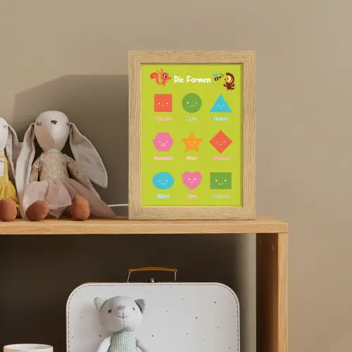 Educatief - Vormen leren - Groen - Geometrische vormen Light Box met kabel klein -sfeer2_kind