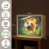 Voetbal - Goal - Doelnet - Vuur Light Box met batterij (Wandlamp kind) middel -USP_websiteoverzichtNL