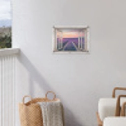 Lavendelvelden bij Zonsopgang tuinposter los doek klein -sfeer8