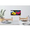 Graffiti - Bloemen - Kleur Muursticker klein -eettafel
