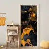 Marmer - Goud - Zwart - Abstract - Modern deurposter klein -sfeer4