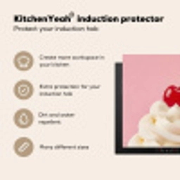 Kers - Slagroom - Roze Inductie beschermer vinyl 3mm middel -vsfeer2_ENG