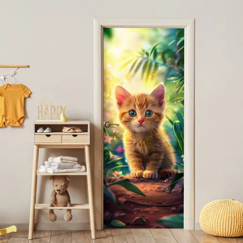 Kat - Huisdier - Natuur deurposter klein -sfeer4