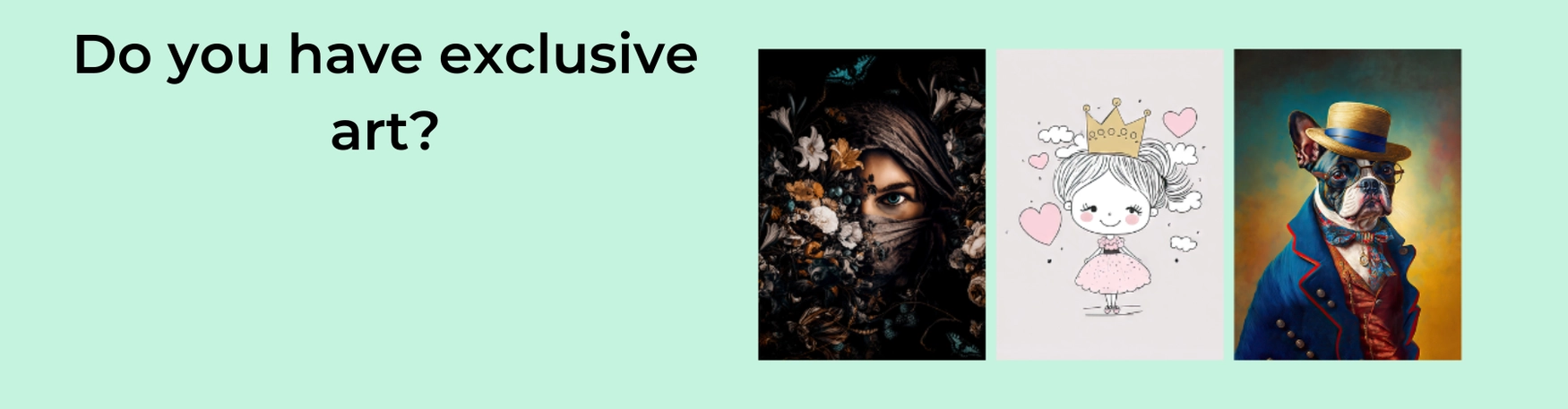 Exclusive art banner