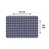 Schelp - Nautisch - Blauw - Wit Placemat vinyl groot 368 -specs
