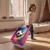 Neon - Voetbal - Kleurrijk Kinderkoffer - Roze klein -sfeer1
