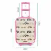 Retro voertuigen patroon Kinderkoffer - Roze klein -productfoto_formaten