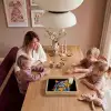 Kat - Graffiti - Kleurrijk - Wafel - Eten Dienblad Rechthoek middel -sfeer4